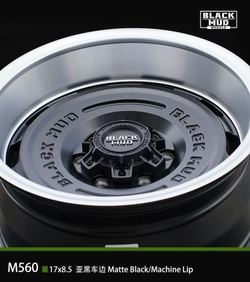 Диск колёсный литой BLACK MUD M560 R17 8,5 ET0 Matte Black / Machined Lip