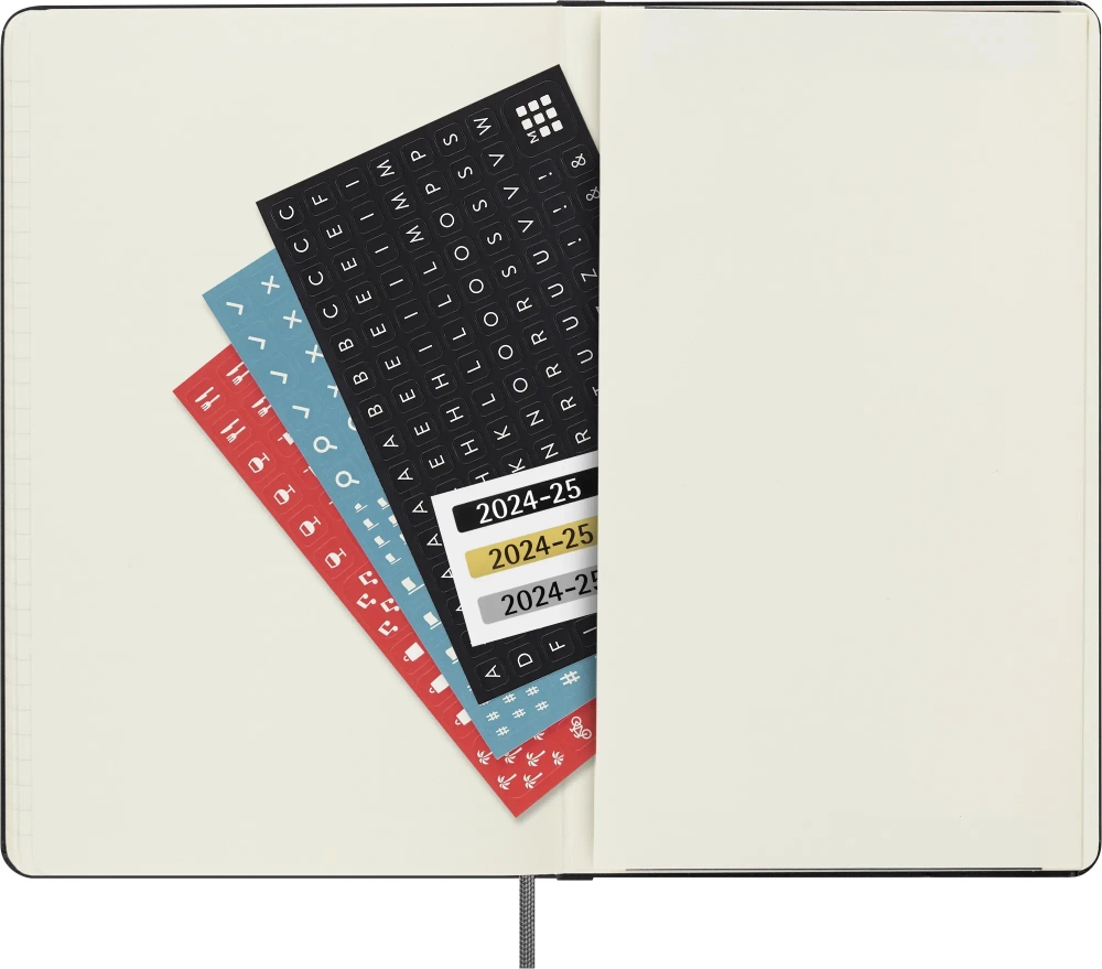 Еженедельник на 2025-2026 гг Moleskine Academic WKNT (DHB18WN3) 13х21см, твердая обложка, черный