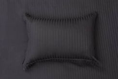 Моне (антрацит) КПБ страйп сатин Евро 2н