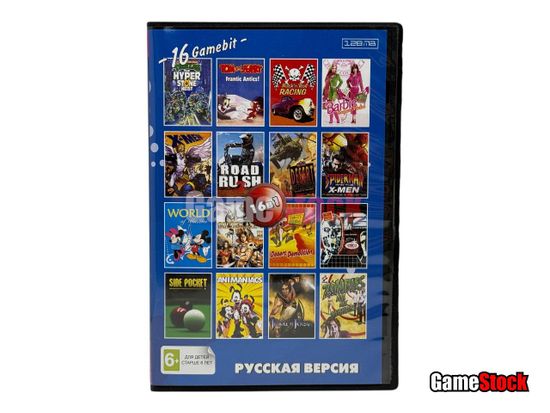Картридж 16-Bit - 16в1 ROCK N'ROLL / TOM & JERRY/ ROAD RASH 2/DESERT STR.+..