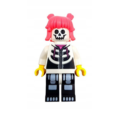 Фанатка в костюме скелета из BAM