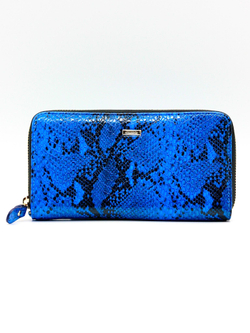 Стильный синий женский кошелёк из натуральной кожи Dublecity DC228-26D в подарочной коробке