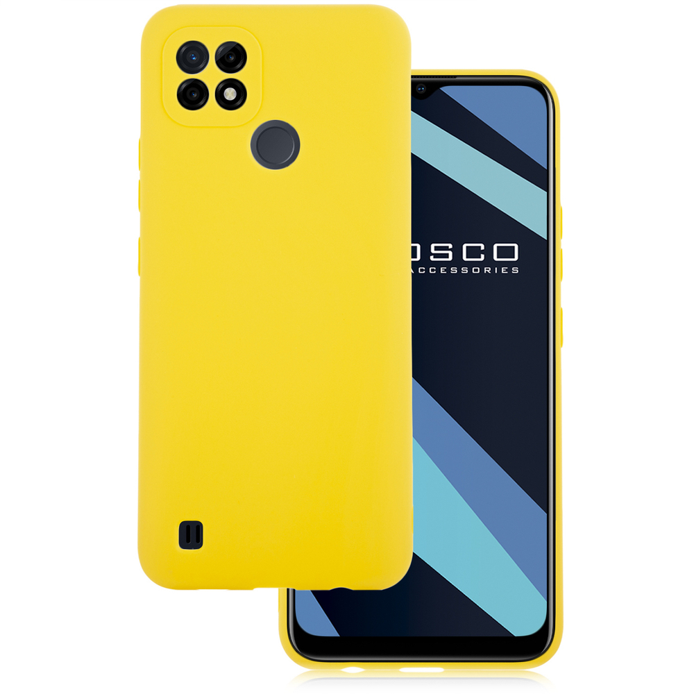 Чехол ROSCO для realme C21 оптом (арт. RM-C21-COLOURFUL-YELLOW)