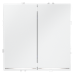 Выключатель встраиваемый VOLTUM S70 двухклавишный с подсветкой 10А, (белый матовый)