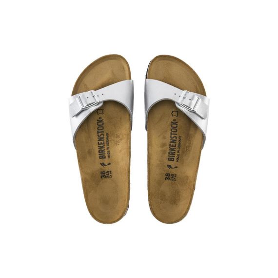 Биркеншток Слипоны Серебристые Женские