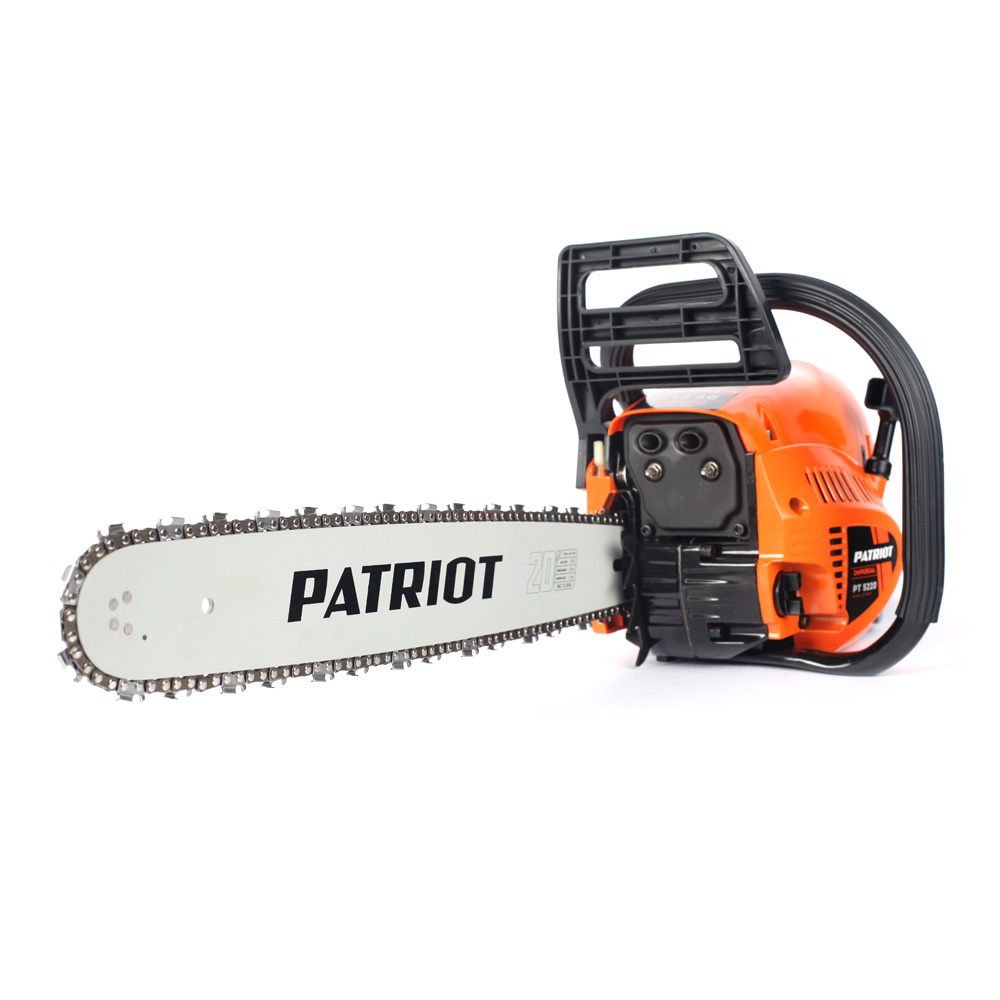 Пила цепная бензиновая PATRIOT PT 5220 Imperial, 52сс, 3,4 л.с, шина 20", цепь 0,325" ; 0,058"/1,5mm ; 76 звеньев; металлические крышки стартера и сцепления