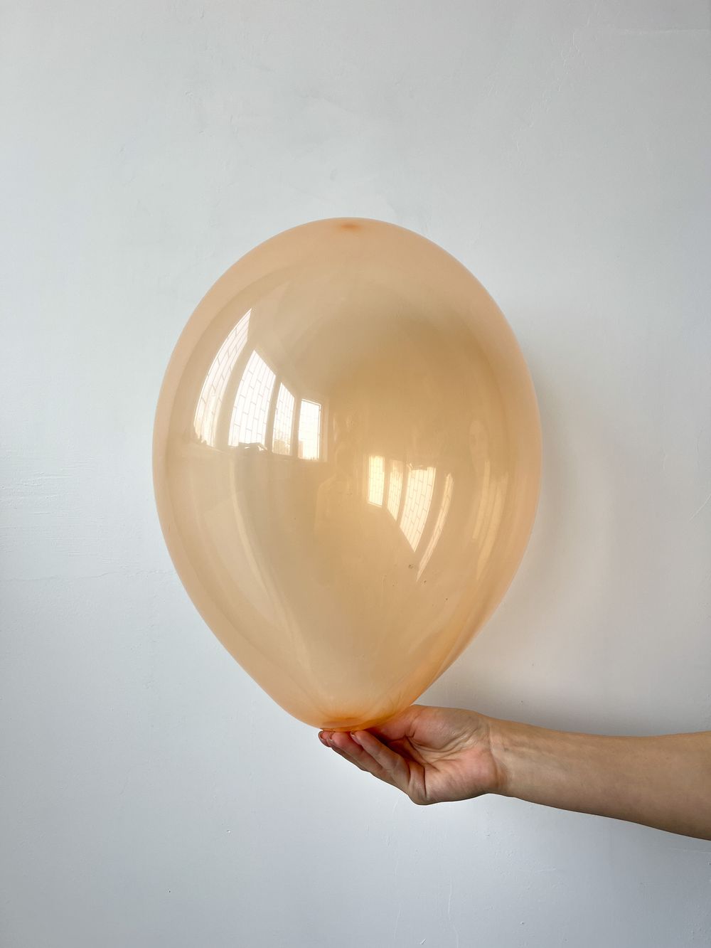 Шар кристалл хрустальный 12" / 30 см оранжевый (БГ-17)  Изображение2