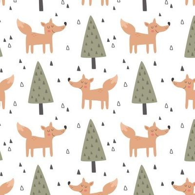 Лисичка в лесу