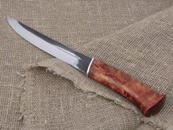 Нож «Пластунский», сталь Х12МФ, рукоять мореная карельская берёза