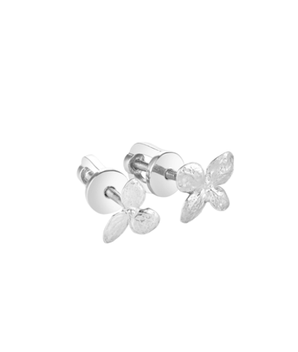 пусеты асимметричные гортензии (mini)