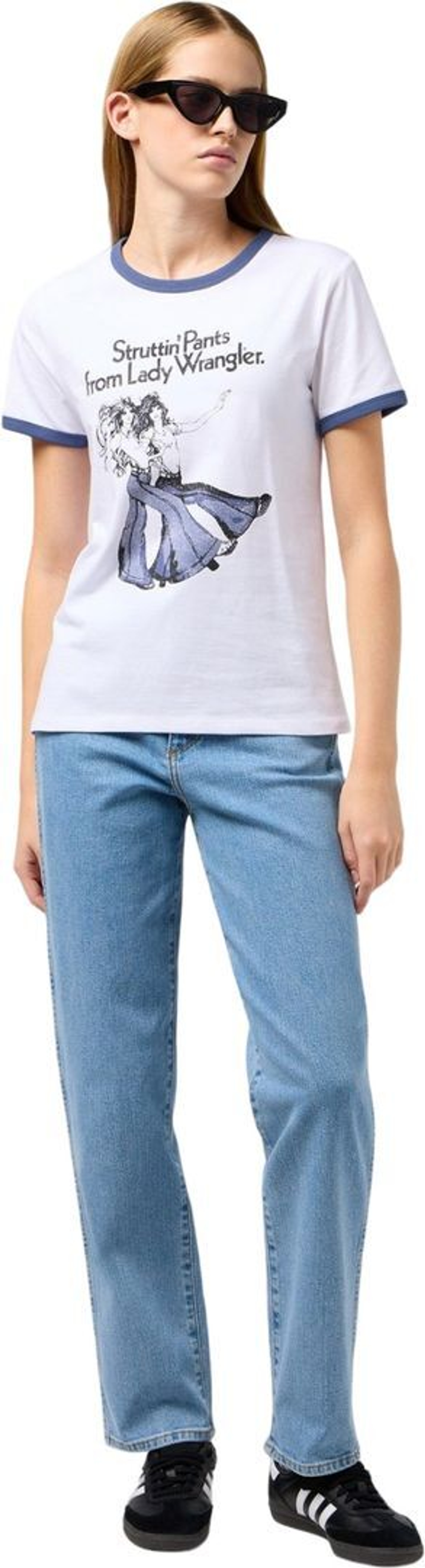 Футболка Wrangler RINGER TEE WHITE