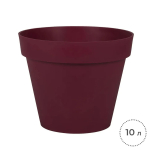 Горшок цветочный EDA 10 литров, диаметр 29,5 см, бордовый