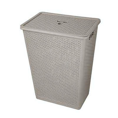 Корзина для белья "Wenge" 35л, 399х272х460 мм (серый)