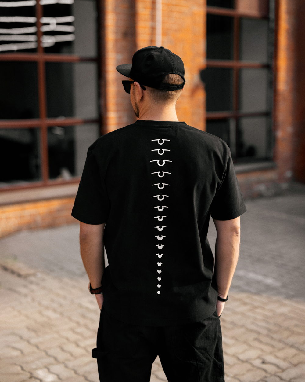 Футболка свободного кроя, черный, размер XXL