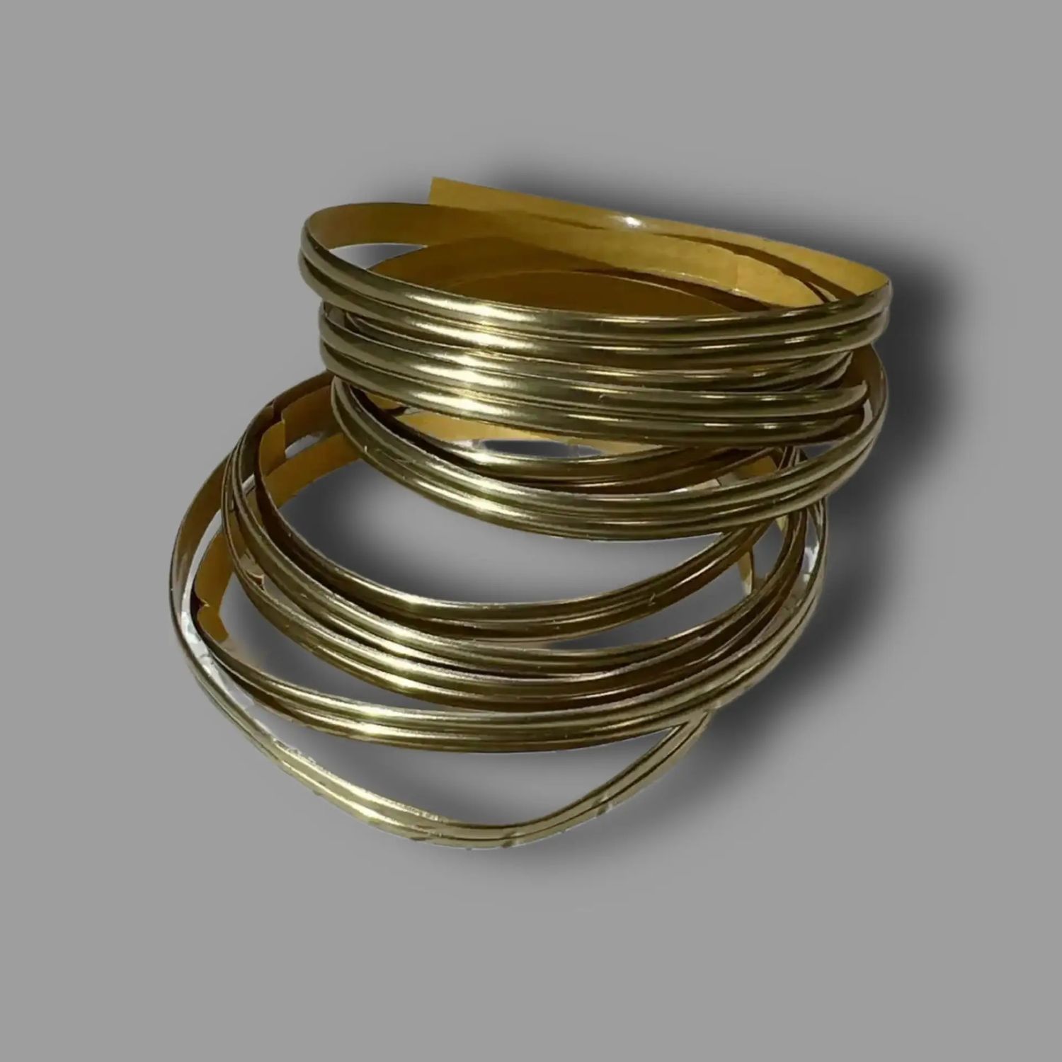 Свинцовая лента 3,5 мм, 2 метра (латунь, глянцевое золото)