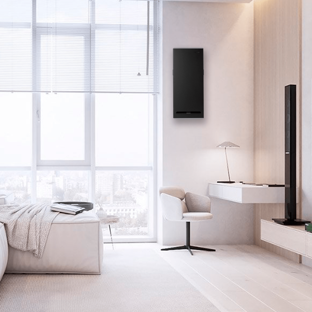 Бесшумный проветриватель и рекуператор тепла VAKIO WINDOW SMART чёрный