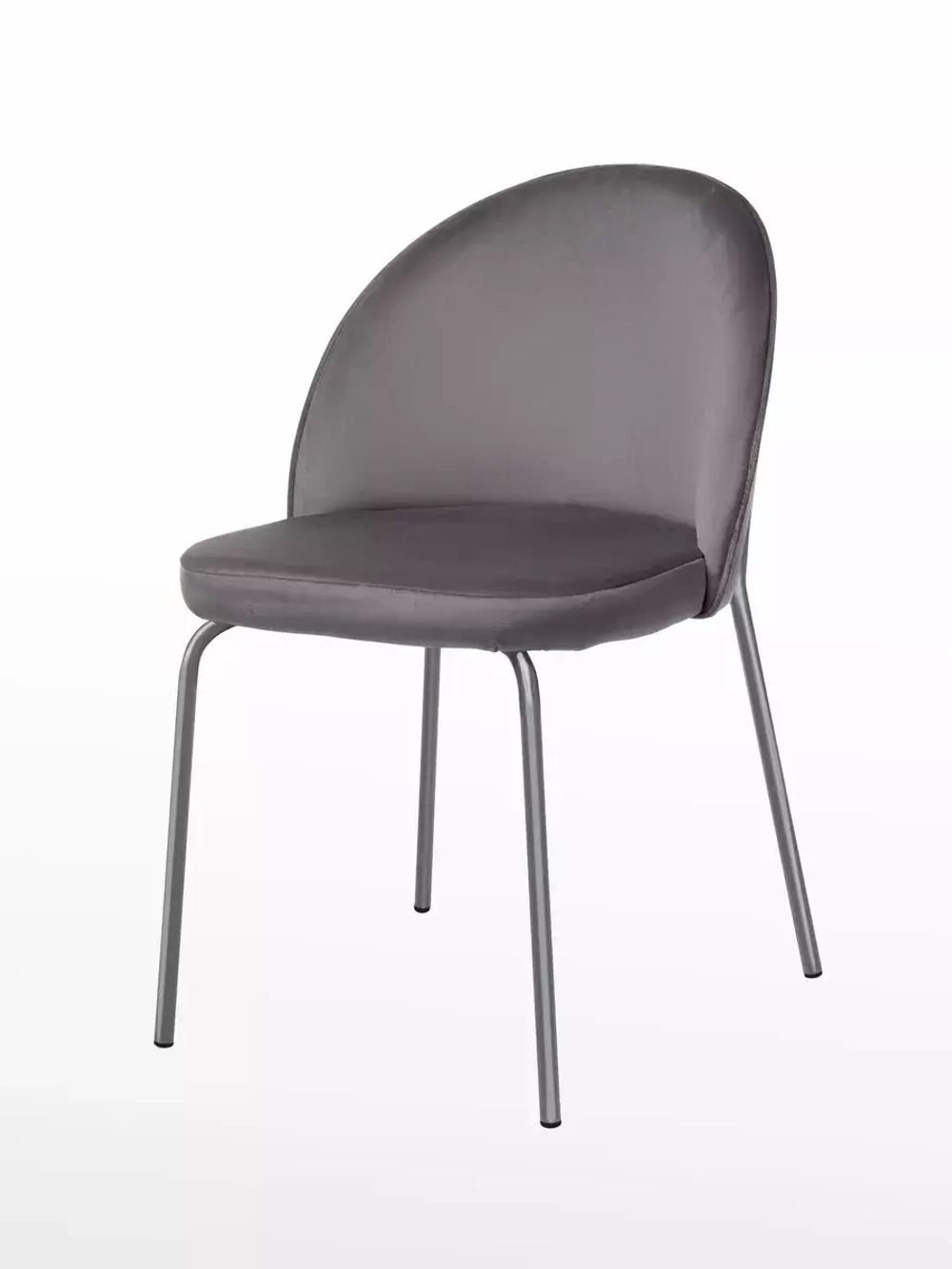 Стул мягкий с спинкой для кухни. Серебряные ножки. Комплект