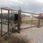 Откатные ворота 4\2+автоматикой с отдельностоящей калиткой д.Вайя Гатчинский район.