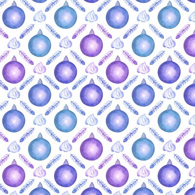 Голубые новогодние шары / Blue Christmas decorative balls