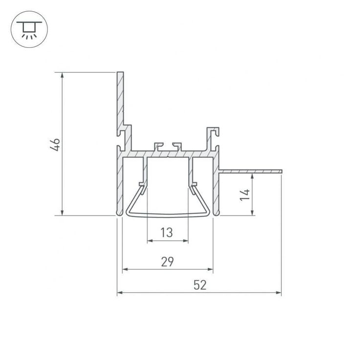 Профиль Arlight FOLED-WALL-2000 023865