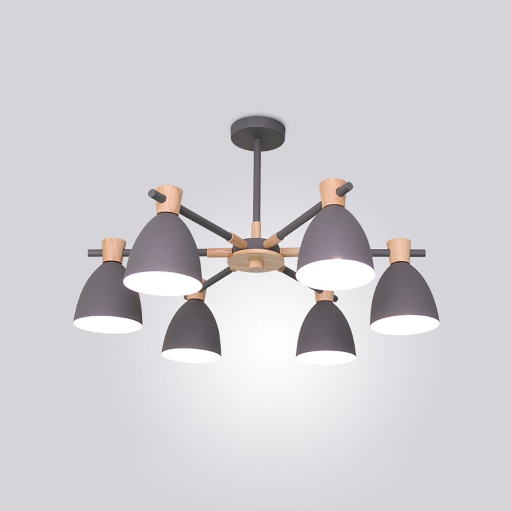 Потолочная Люстра Folke 6 Gray By Imperiumloft