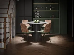 Стол обеденный Lagom D 100 см (черный)