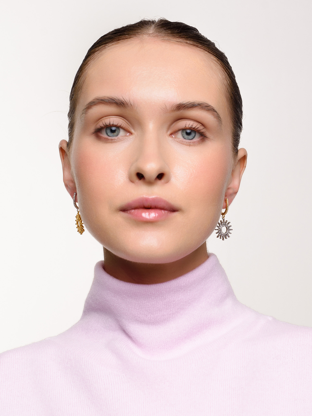 Серьги "Sun mini" Bicolor