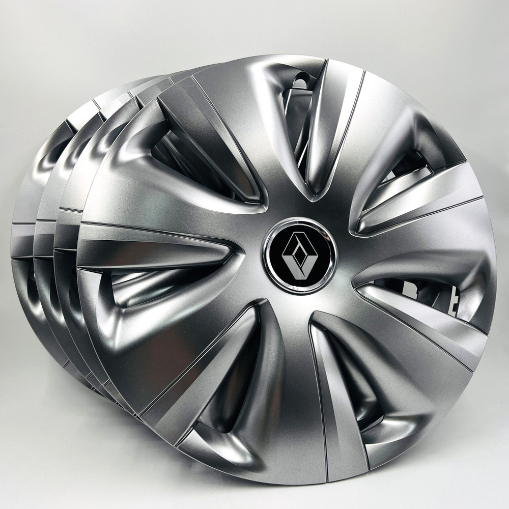 Колпаки на колеса гибкие на Renault с эмблемой R17 4 шт
