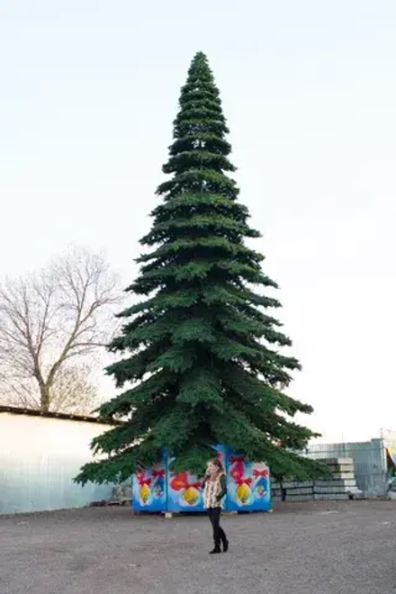 Уличная елка Таежная Премиум зеленая 21 м., ствольная, ПВХ, Green Trees (GT21TAPVC)