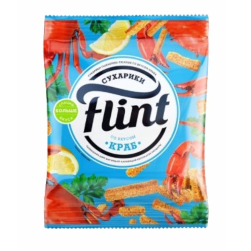 Сухарики Flint краб 60 гр