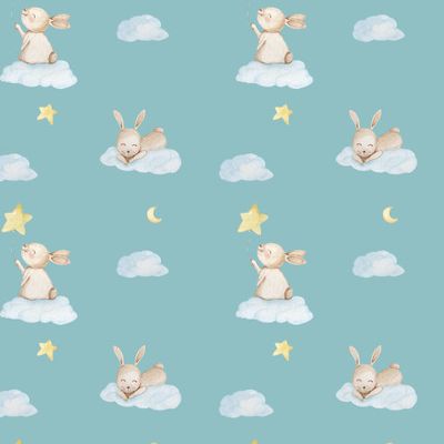 акварельные кролики