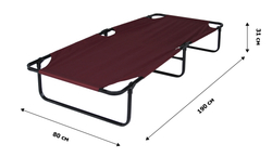 Кровать раскладная усиленная Артек жесткая арт.МС5420 (цвет ткани в ассортименте рис. (1 шт. в уп.)