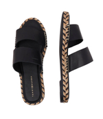 Кожаные шлепанцы Tommy Hilfiger - черный(FW0FW07931)