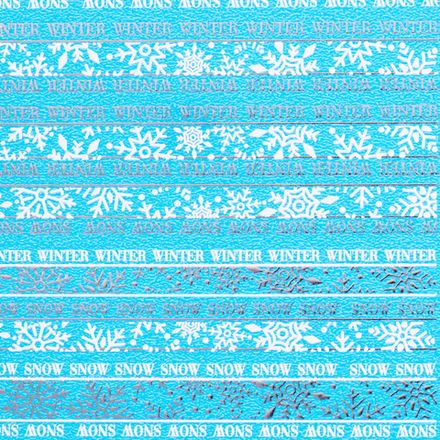 Irisk Слайдер дизайн зимний Снежинки серебро, М434