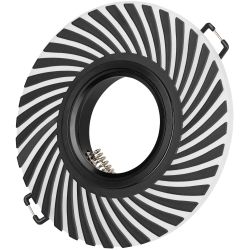 DK LD32 BK /1 Светильник ЭРА декор cо светодиодной подсветкой MR16, 220V, max 11W, черный | Встраиваемые LED светильники