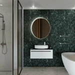 Тумба с раковиной LA FENICE Elba Bianco 90 белая/столешница черная