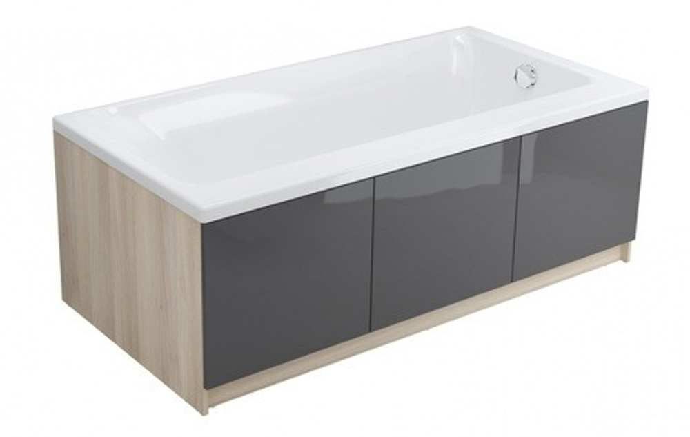 Ванна прямоуг.: SMART 160x80 с ножками, белый, левый Сорт1(P-WP-SMART*160-L)