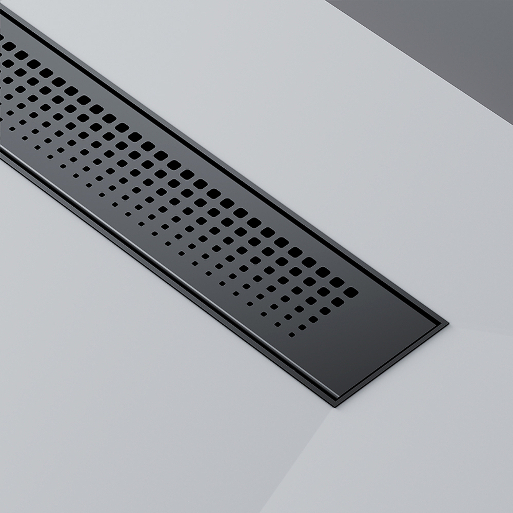 Душевой лоток AM.PM PrimeFlow 80 W02SC-P11-080-01BM с Черной матовой решеткой Cut Gradient
