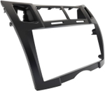 Магнитола для Toyota Vitz 2, Yaris 2 2005-2011 (рамка черная тип 2) - FarCar 9647F2B монитор 9" QLED на Android 13, 8 ядер (TS18), CarPlay, 4G SIM-слот