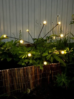 Светильник уличный на солнечной батарее 2 шт 10 ламп