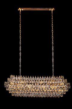 Подвесная люстра 23*Е14 LE6889/1200L GD золото Adriana Leon