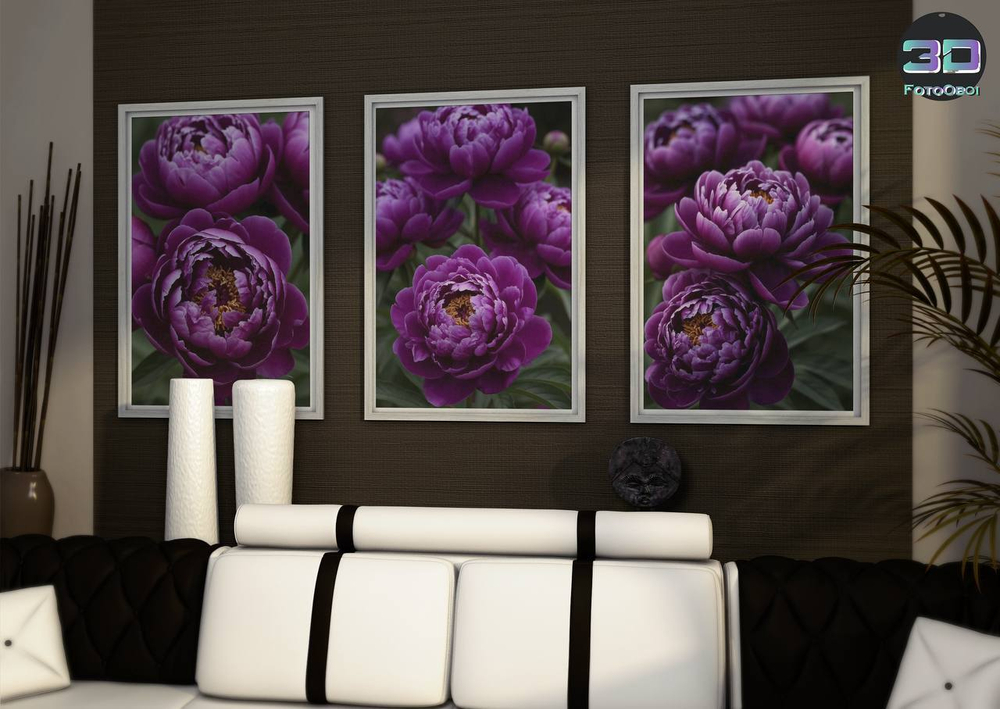 Яркие пионы