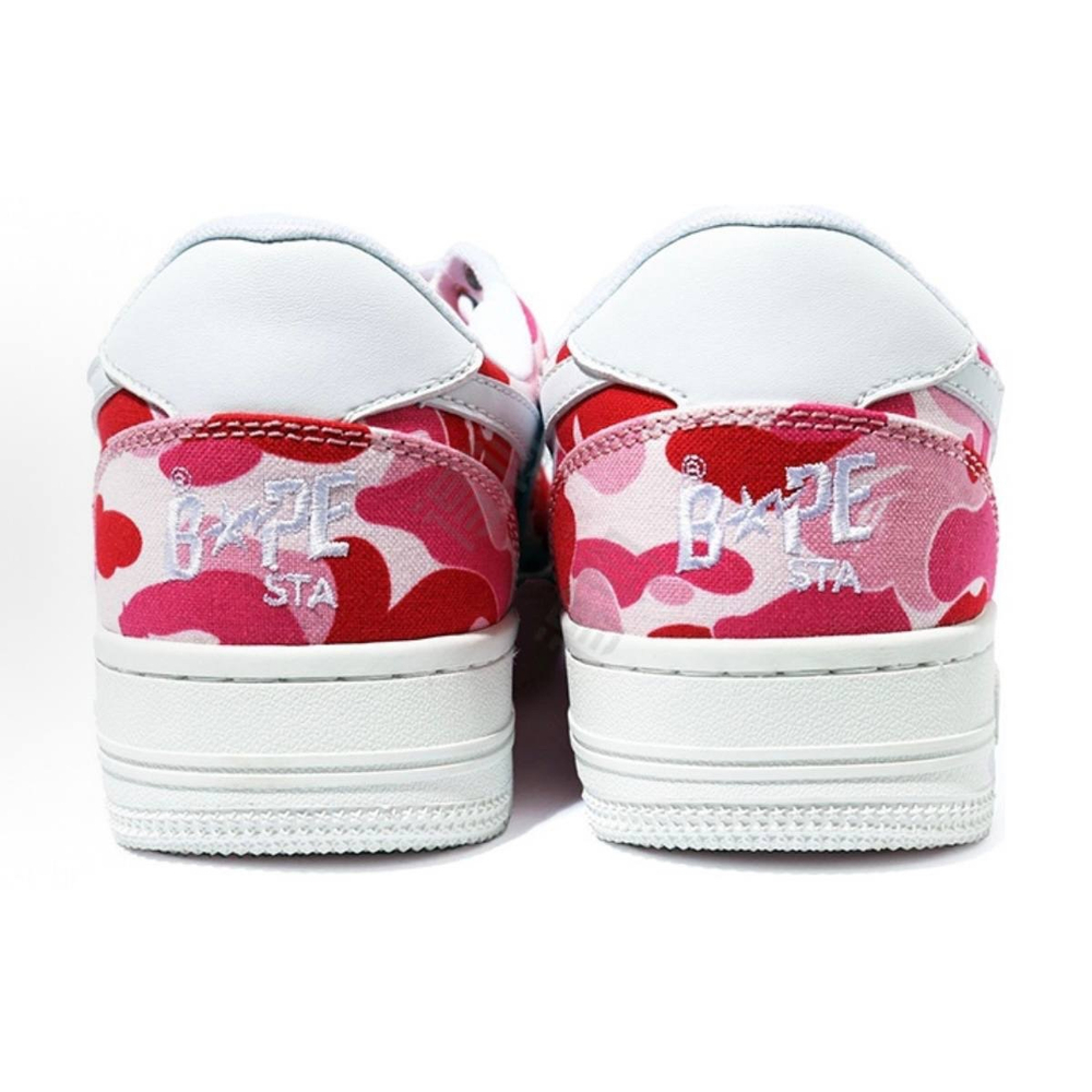 A Bathing Ape Bapesta Low Pink ABC Camo