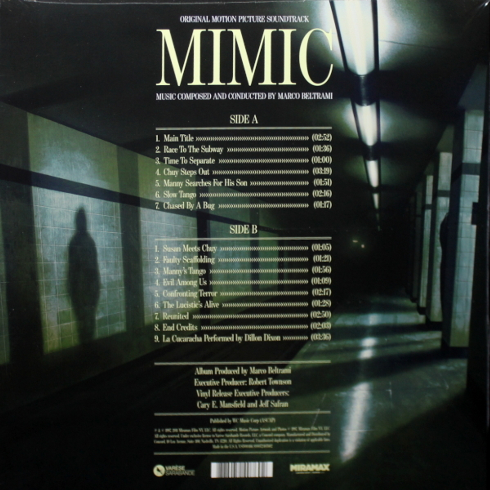 Soundtrack / Marco Beltrami: Mimic (Deluxe Edition)(Coloured Vinyl)(LP)