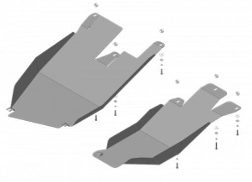 Защита Топл. Фильтра. 2 мм, Сталь. для Haval F7 2019-н.в., Haval F7x 2019-н.в. MOTODOR.03124
