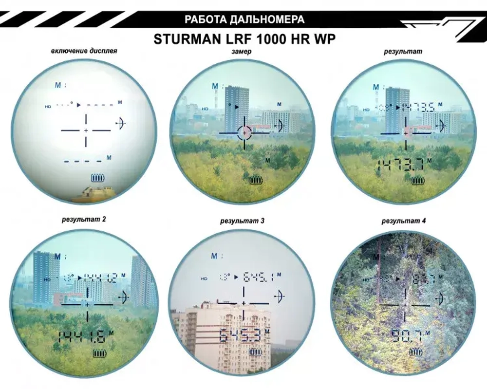 Дальномер лазерный STURMAN LRF 1000 HR WP