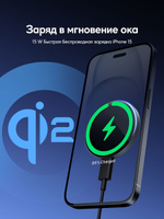 Зарядное устройство Aukey LC-MC10 MagFusion Aura USB Type-C серый