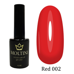 Гель-лак Moltini RED 002, 12 ml