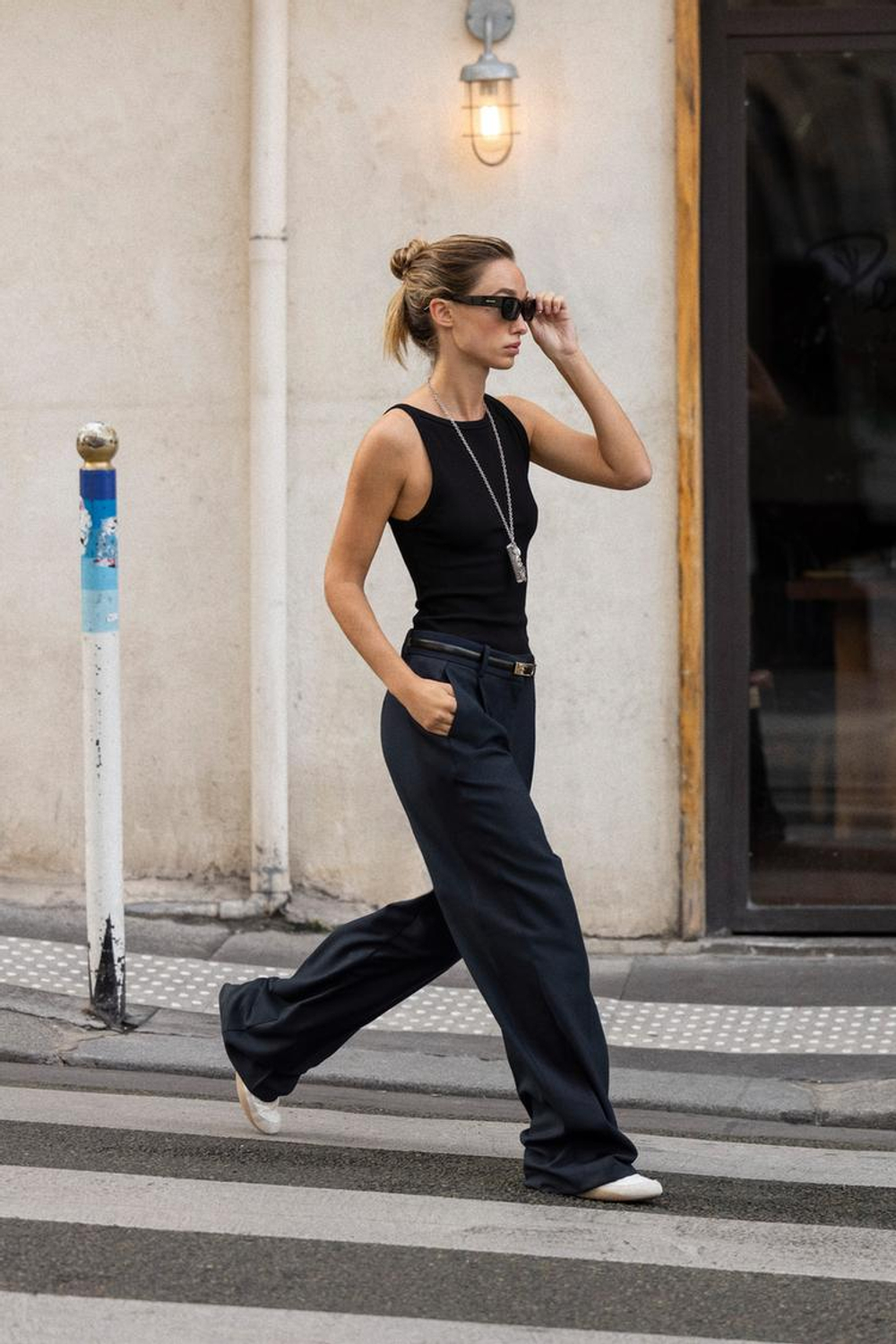 ZARA ТОП ХАЛТЕР В РУБЧИК, ЧЕРНЫЙ