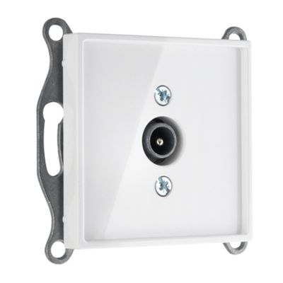 Розетка телевизионная оконечная LIREGUS EPSILON IAL-1-01.E/B белая